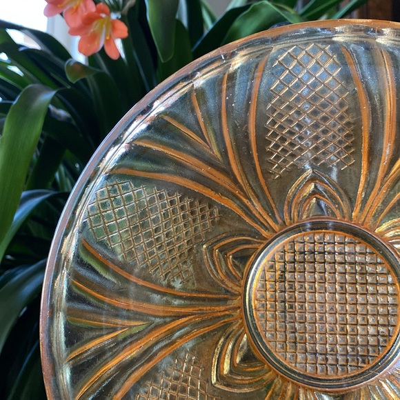 Rare Antique Mike’s Mystery European Cathedral Marigold Carnival Glass Bowl HTF - Picture 4 of 10